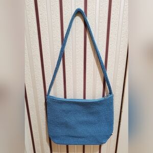 The Sak Blue Crochet Shoulder Bag
